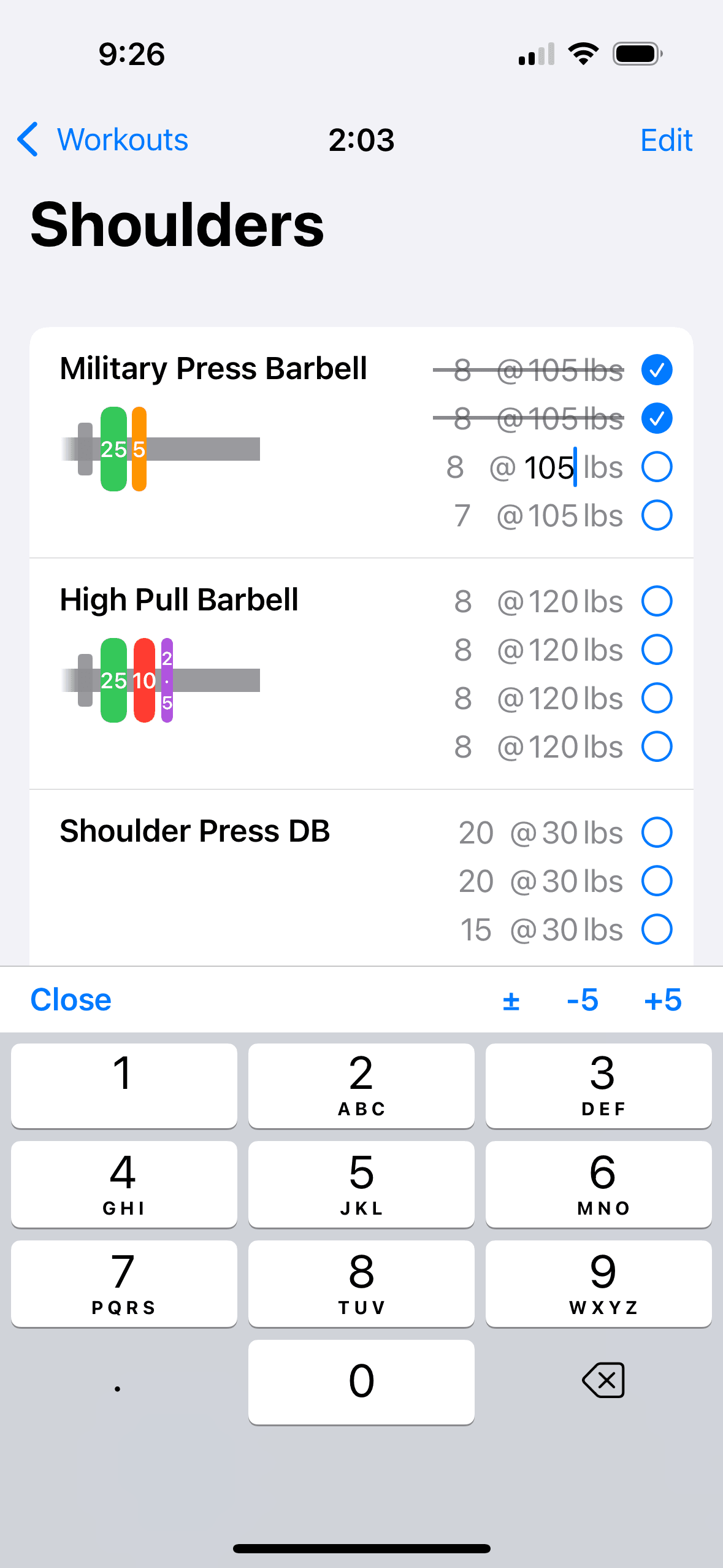 Lift Notes dashboard light